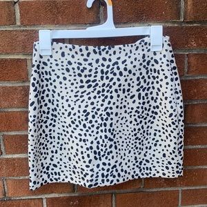 Cheetah mini skirt